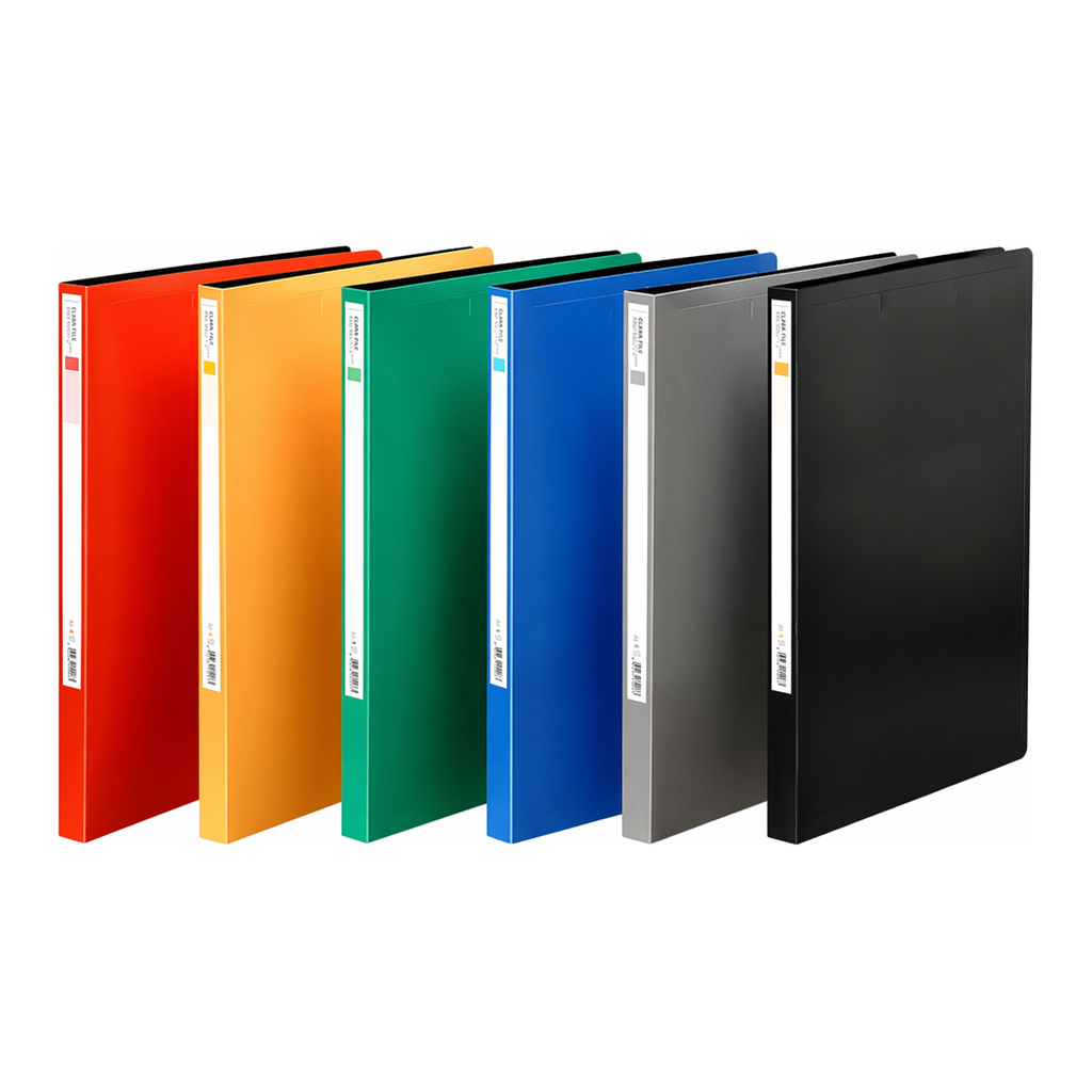 OFFICENEX 문화 PP 스프링화일 상철(F400-75/적색)