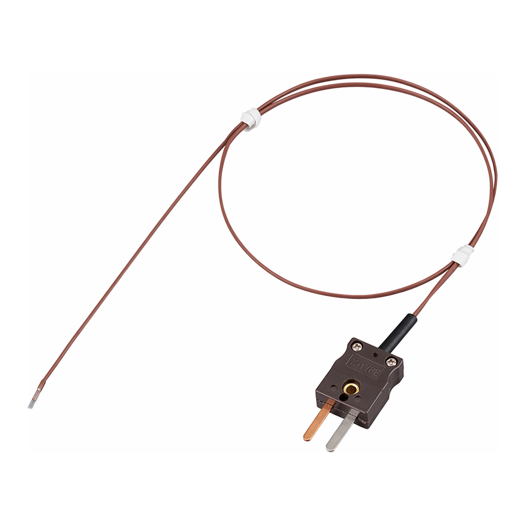 AS ONE Thin T Thermocouple Sensor (Fluorine Plastic Mold Type), 가는 T열전대 센서 (불소수지 몰드 타입)