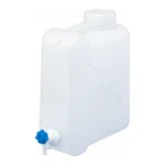 Daihan Science 10 & 20 Lit PE Max-discharge Square Bottle, with Wide Neck & Lever Stopcock<br>W