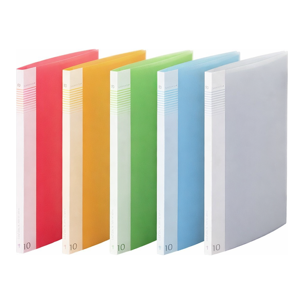 OFFICENEX 문화 PP 인덱스클리어화일 10매(A4/주황/접착식/F528-74)
