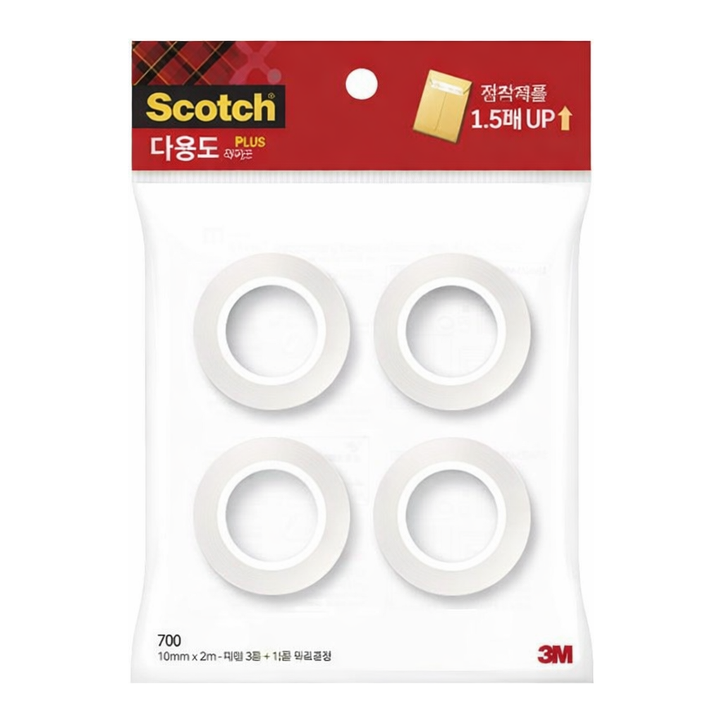 OFFICENEX 스카치 초강력 다용도 테이프 리필 SH1825R (18mmx25m) 3+1