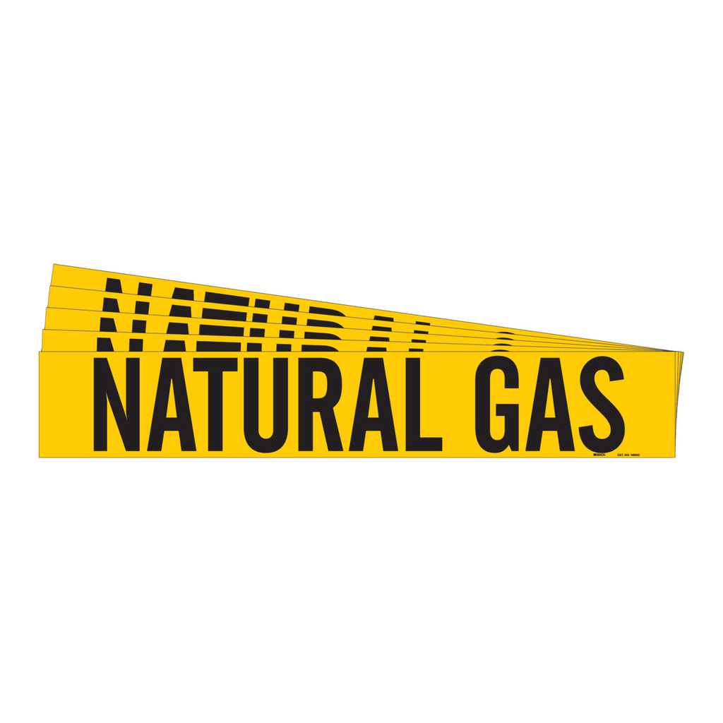 Brady NATURAL GAS Polyester Pipe Markers