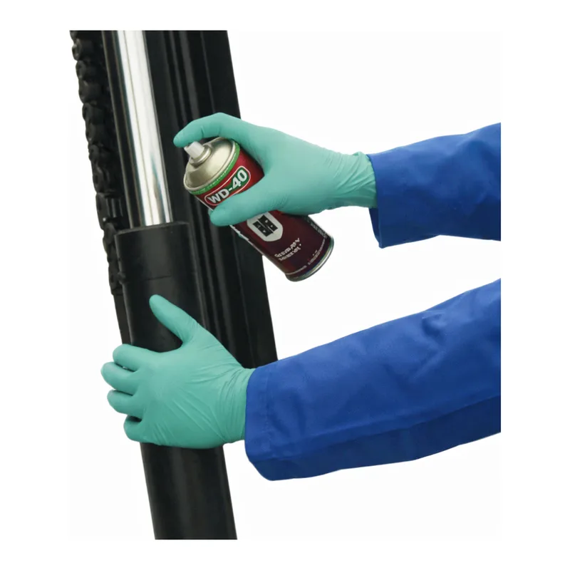 Daihan Science Ansell Disposable Anti-static Nitrile Glove, Green, Thick-0.11mm, L300mm<br>Wit