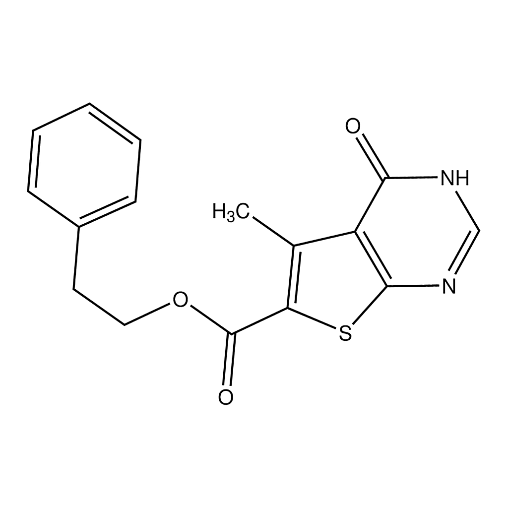 Merck Phenethyl 5-methyl-4-oxo-3,4-dihydrothieno[2,3-d]pyrimidine-6-carboxylate