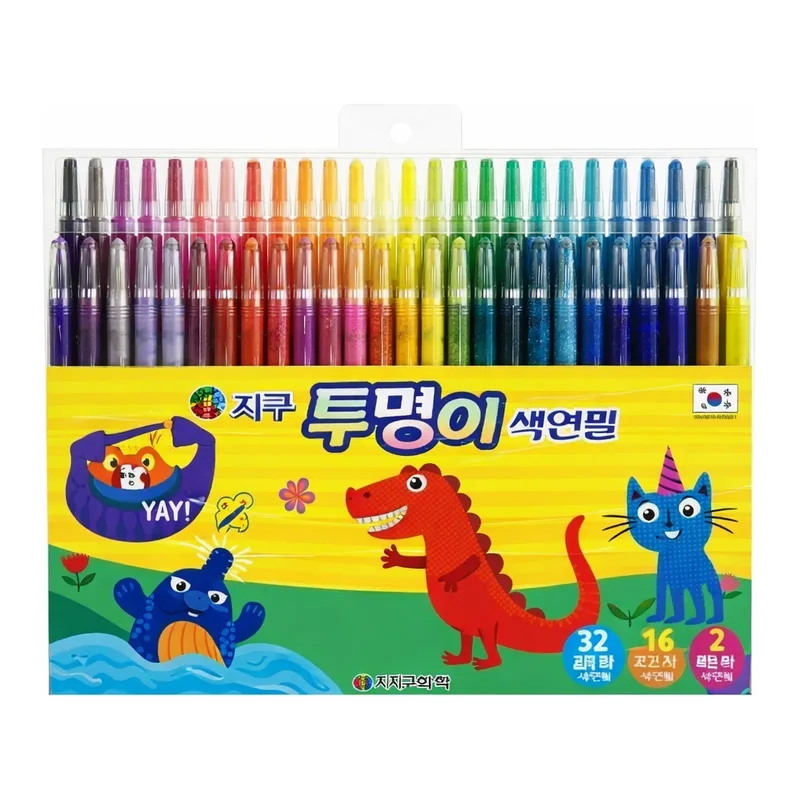 OFFICENEX 지구화학 투명이색연필 50색