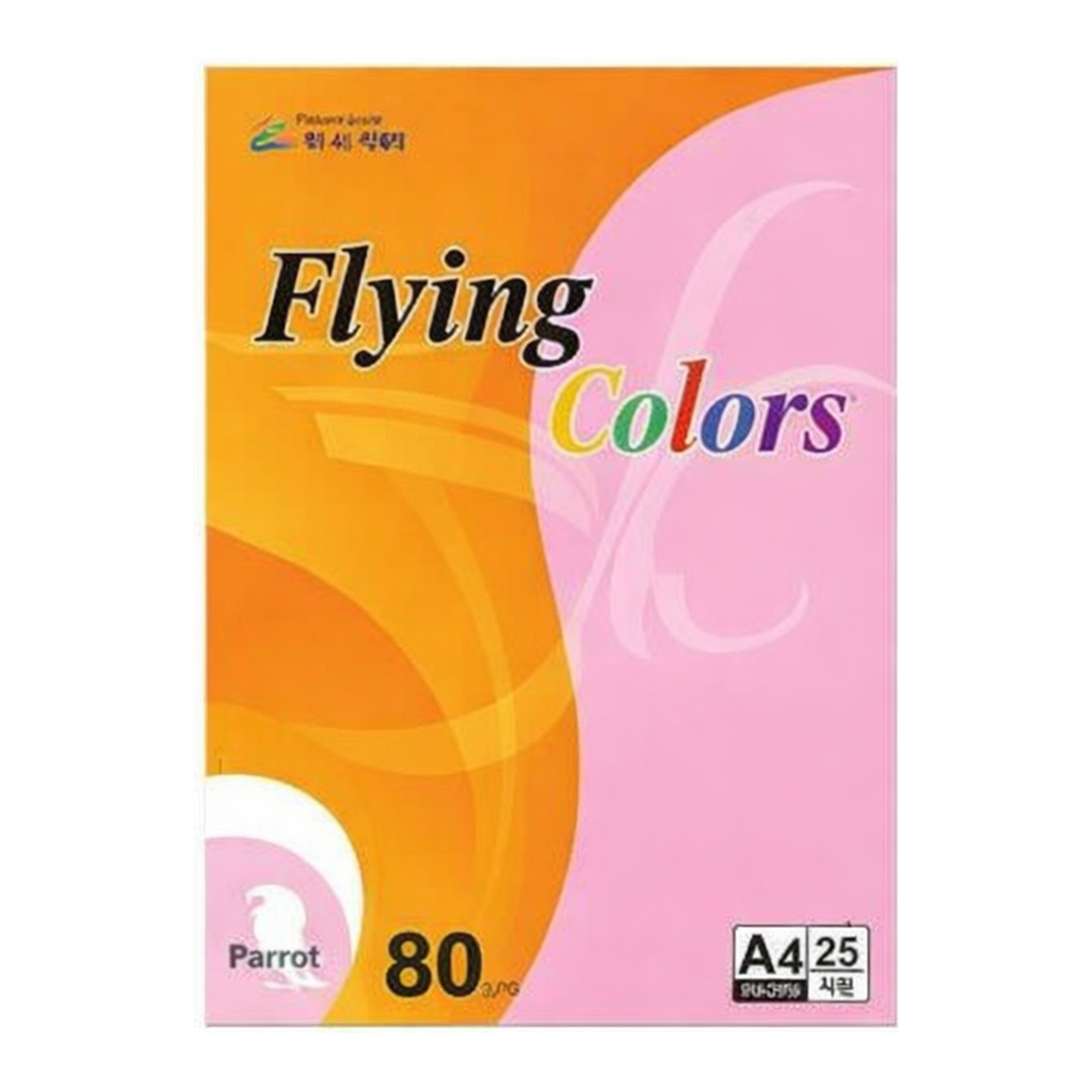 OFFICENEX 플라잉컬러 패럿(P35/A4/ 80g/ 파랑색/ 25매/팩/삼원)