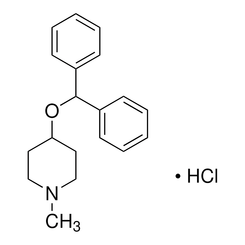 Merck 4-Diphenylmethoxy-1-methylpiperidine hydrochloride