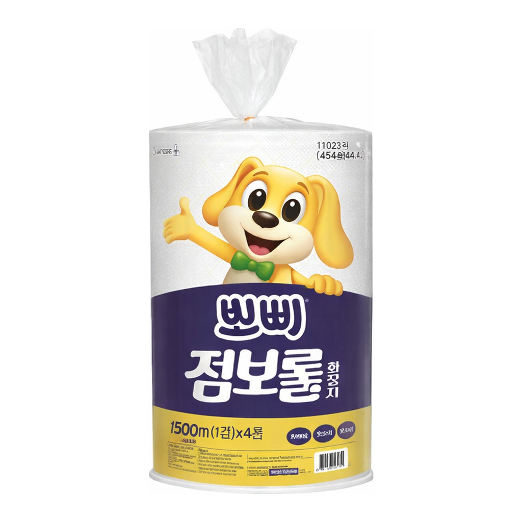OFFICENEX [P]뽀삐 점보롤 1겹(500M*4롤x4팩(16롤)/박스)친환경 인증 상품