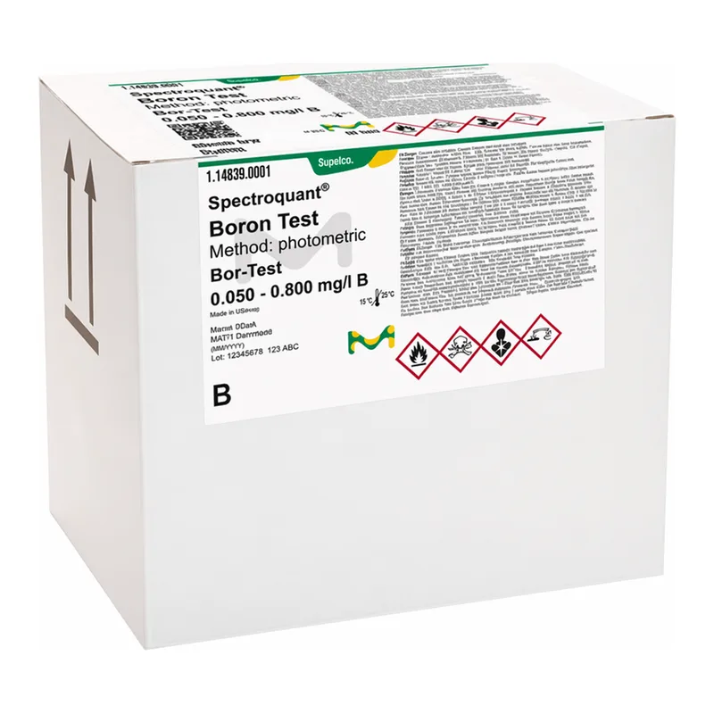 Merck BORON TEST 0.050 - 0.800 MG/L B 60 TES
