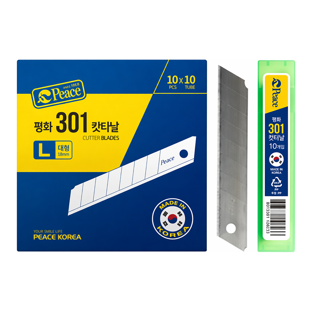 OFFICENEX 피스코리아 커터날 대(대, 10본입/통)
