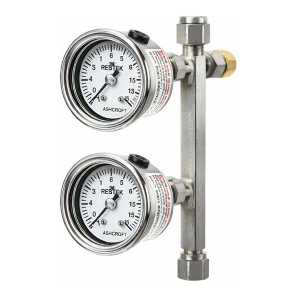 Restek Soil Vapor Sampler dual gauge tube stub 100ml/min