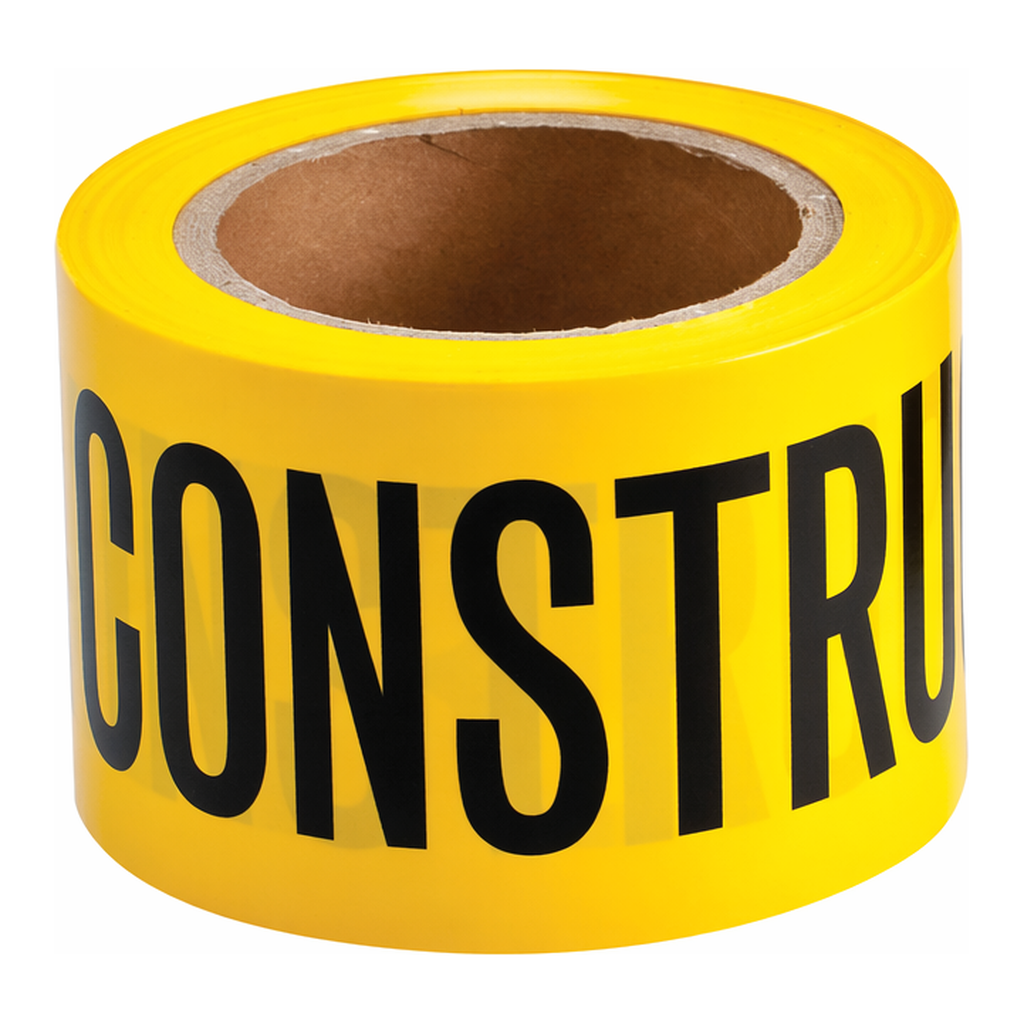 Brady Caution Construction Area Barricade Tape