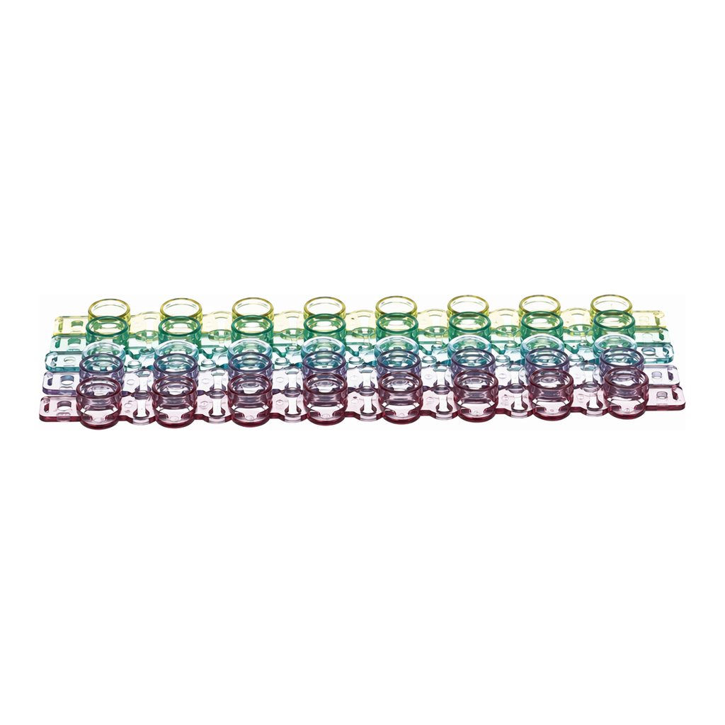 Greiner Bio One SAPPHIRE 8-CAP STRIP, PP, ASSORTED,DOMED FOR 6732XX, 125 PCS./BAG