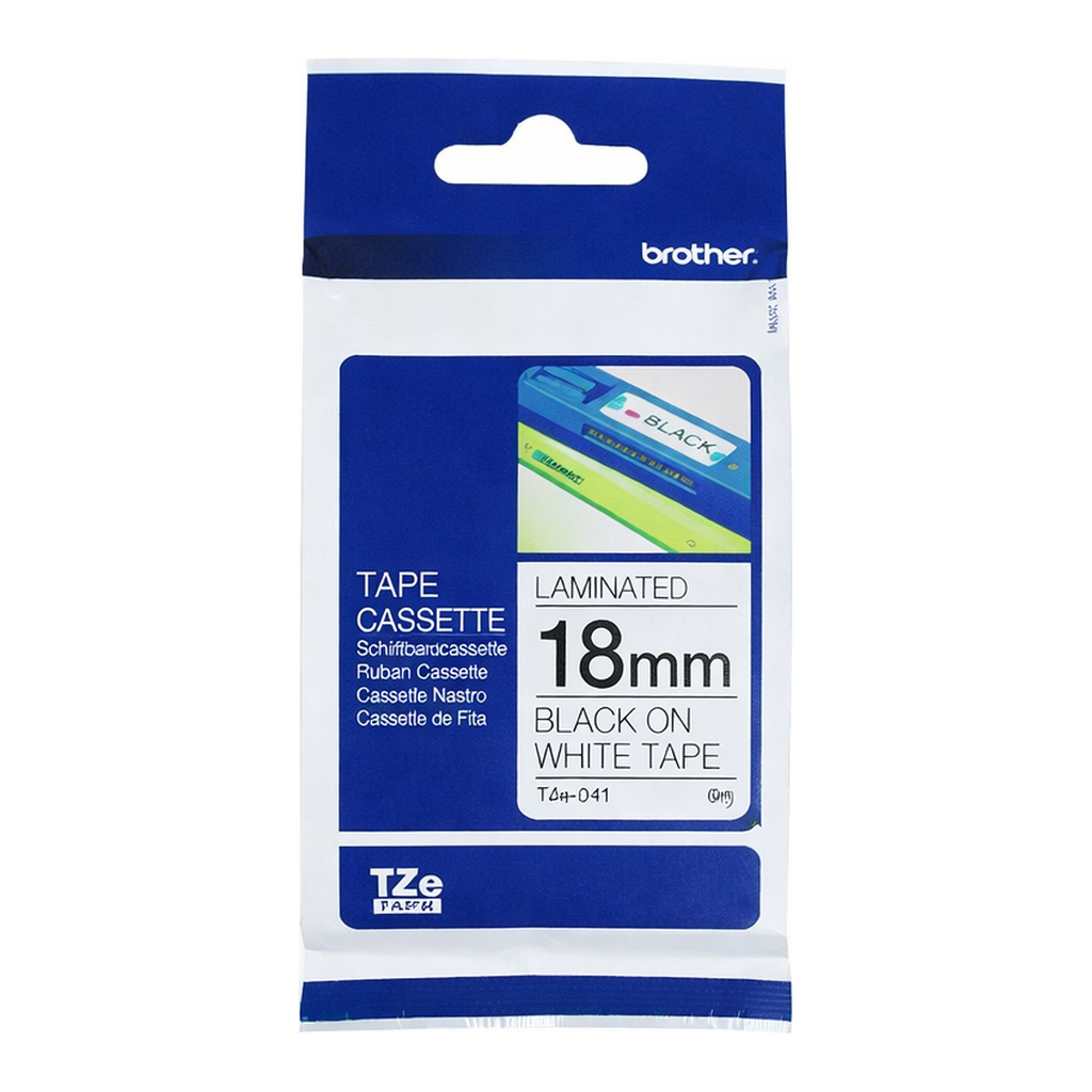 OFFICENEX 브라더 테이프카트리지(TZe-241/18mm/흰색/흑색문자)
