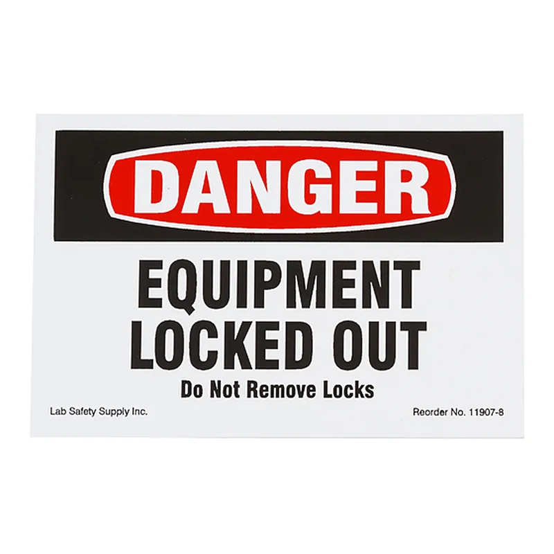 Brady DANGER: Equipment Locked Out Do Not Remove Locks Sign