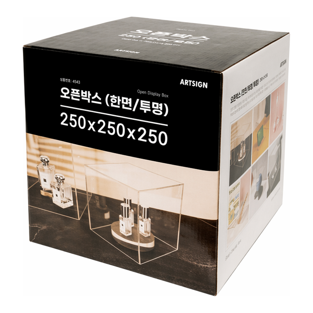OFFICENEX [P]아트사인 오픈박스250(한면/투명)(4363/250*250*250*3)