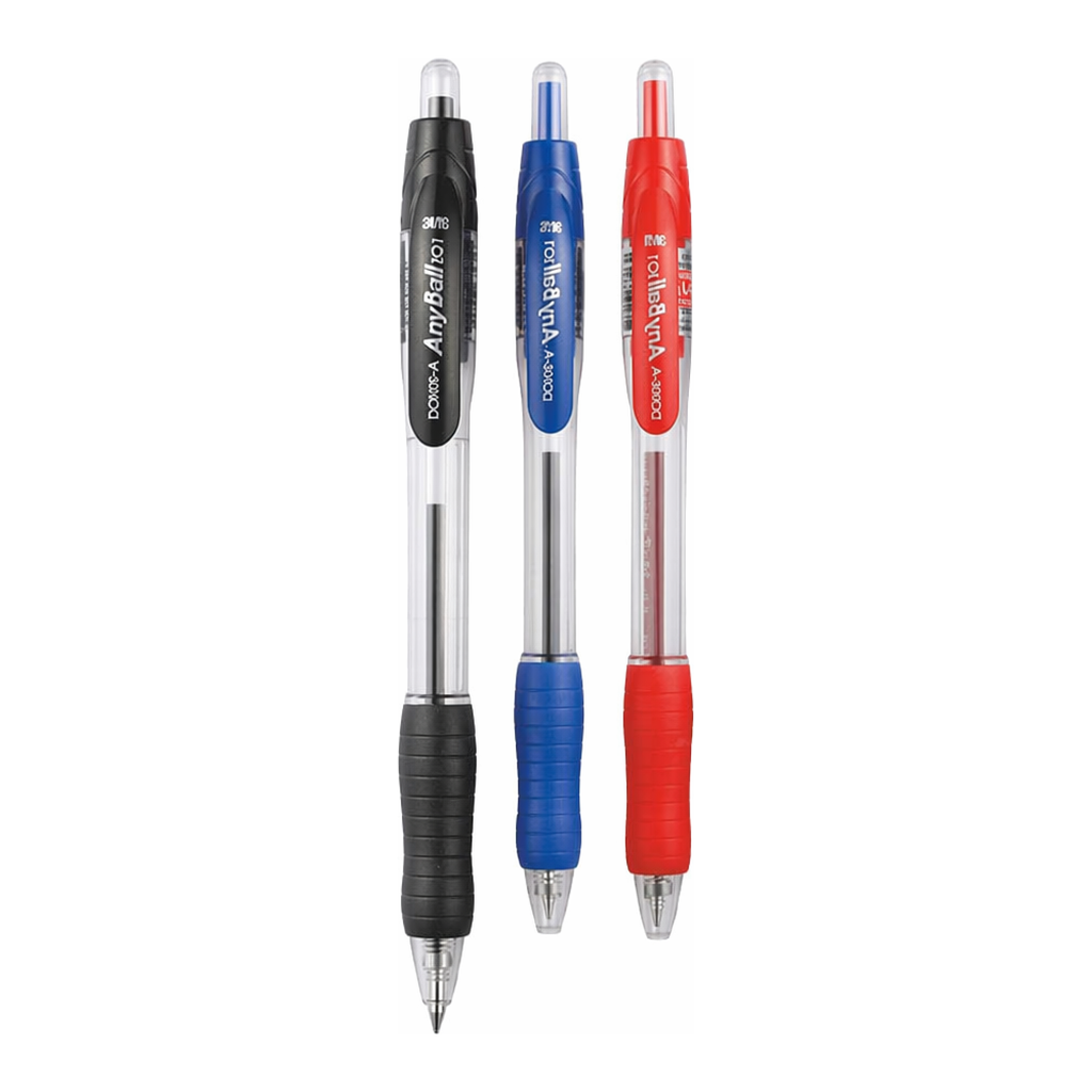 OFFICENEX 동아 애니볼펜 (적색/1.0mm)