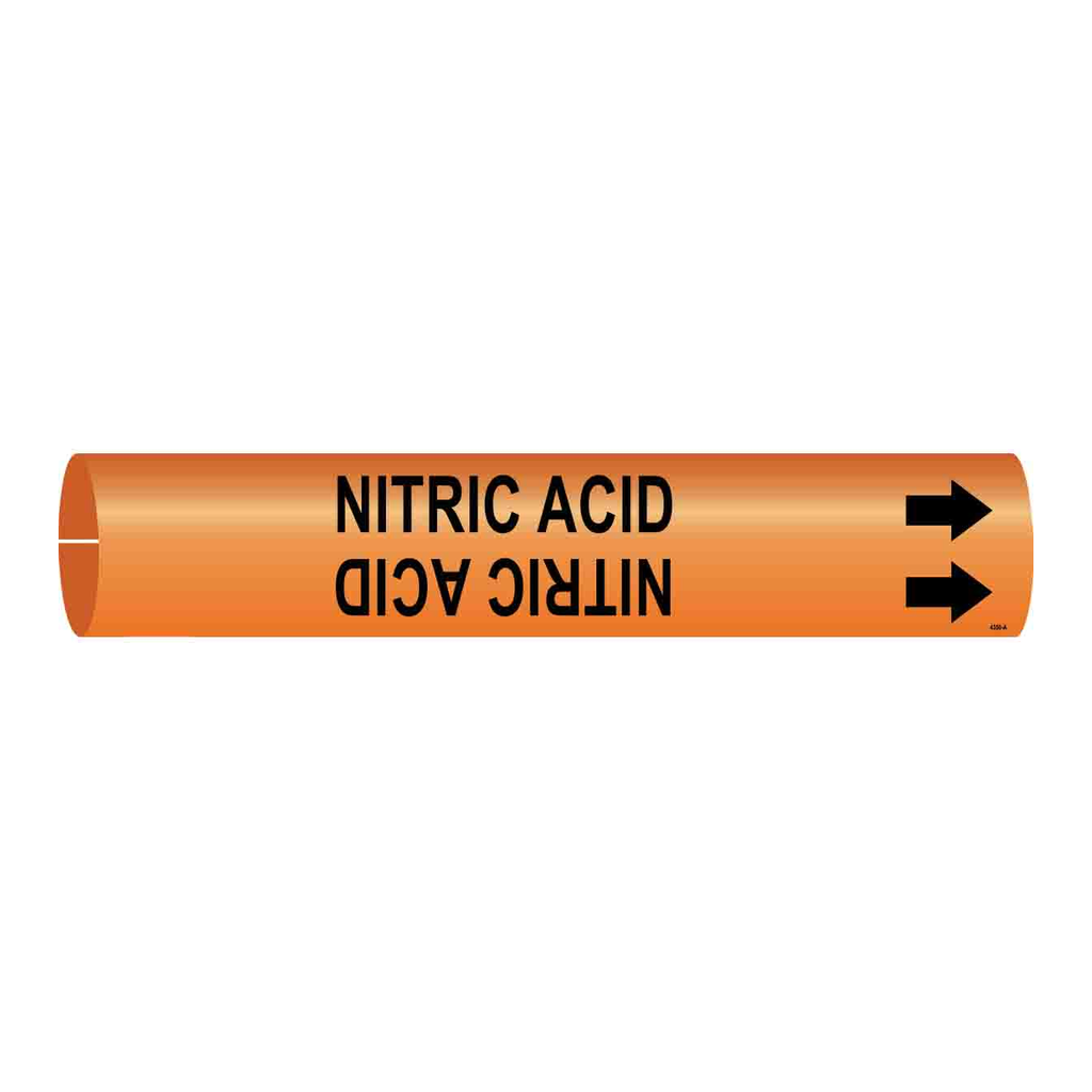 Brady NITRIC ACID Snap-On Pipe Marker