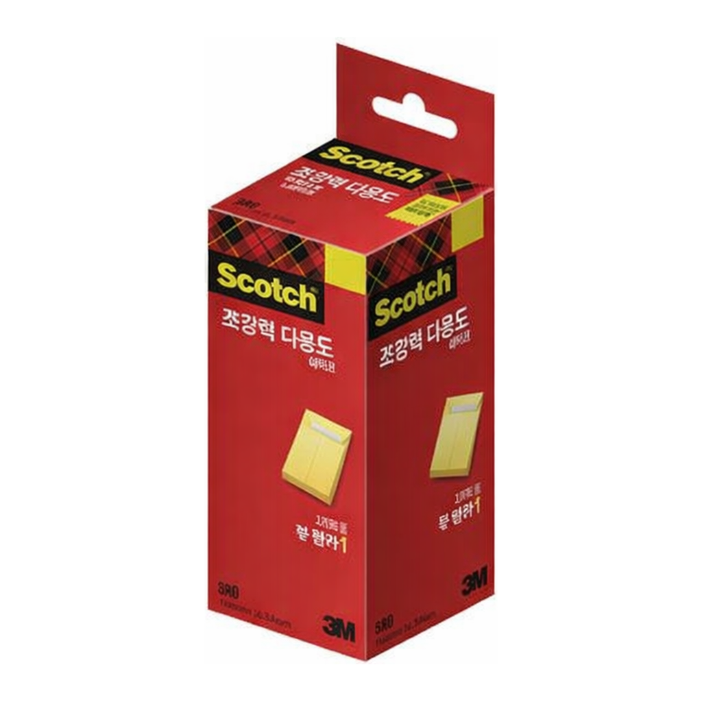 OFFICENEX 3M 스카치 초강력 다용도 테이프 세이빙팩 18mm리필 6롤 (18mmx25m*6R)