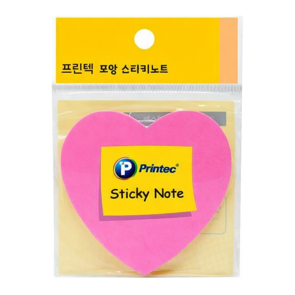 OFFICENEX 프린텍 DI010 스티키노트 모양스티키 하트 50매