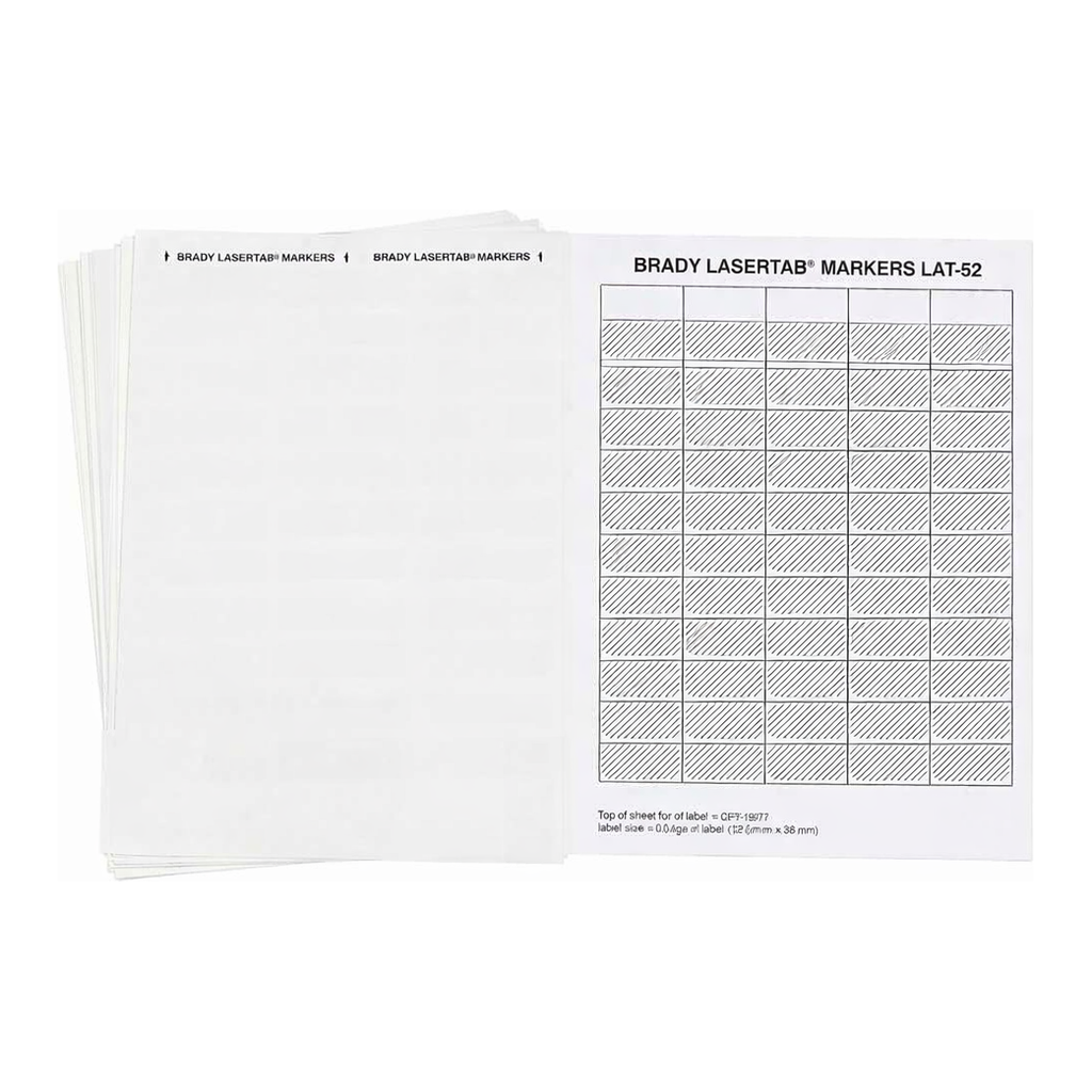 Brady LaserTab Series Self-Laminating Polyester Labels