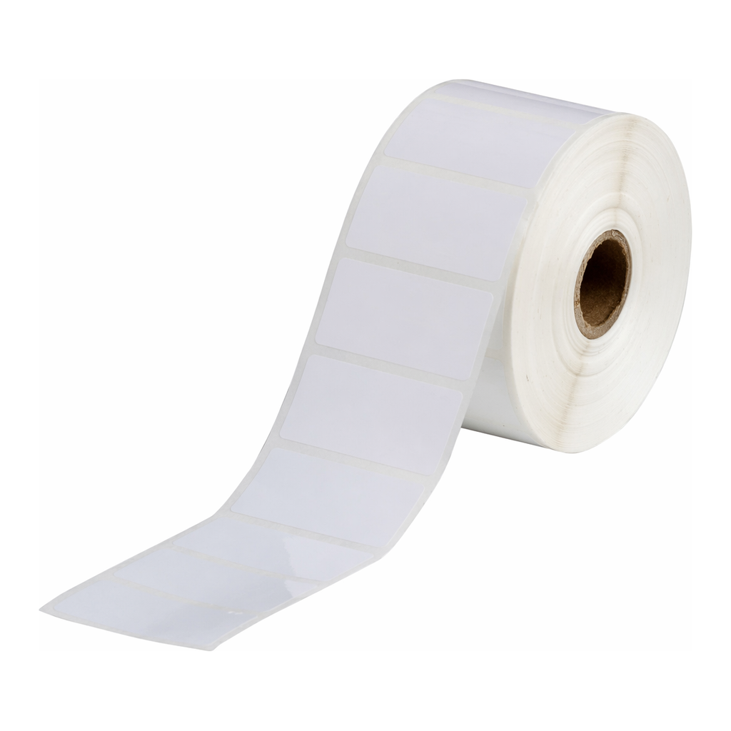 Brady 1" Small Core White Polypropylene General Identification Labels