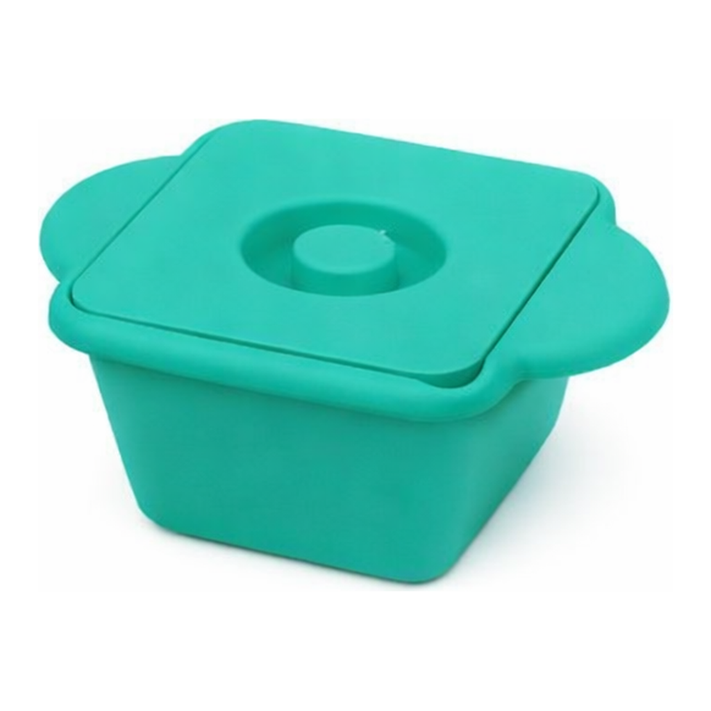 AS ONE Ice Bucket (With Lid And Handle) Square (Emerald) 1L