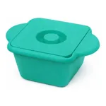 AS ONE Ice Bucket (With Lid And Handle) Square (Emerald) 1L