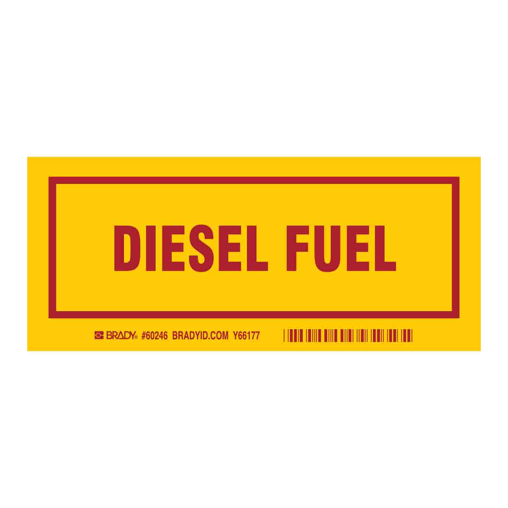 Brady DIESEL FUEL Labels