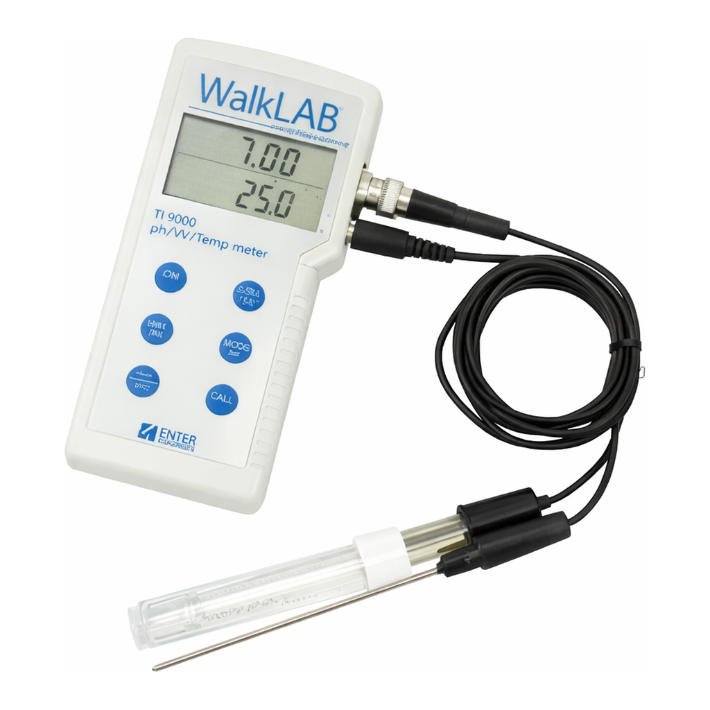 Daihan Science Trans Portable pH·mV·Temp Meter, “TI9000”, 0~14.00 pH, ±999mV, 0~100℃With Auto