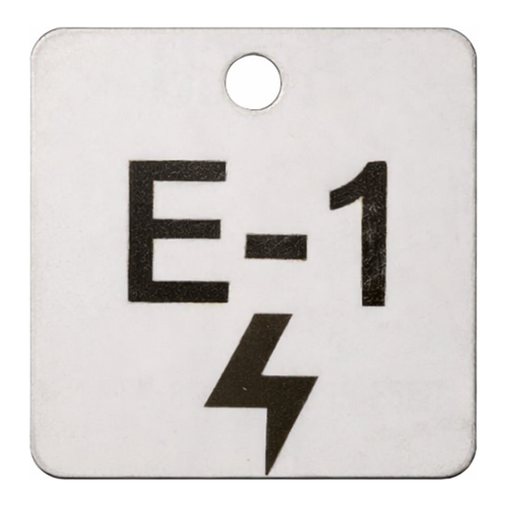 Brady Engraved Stainless Steel Energy Source Tags for Electrical