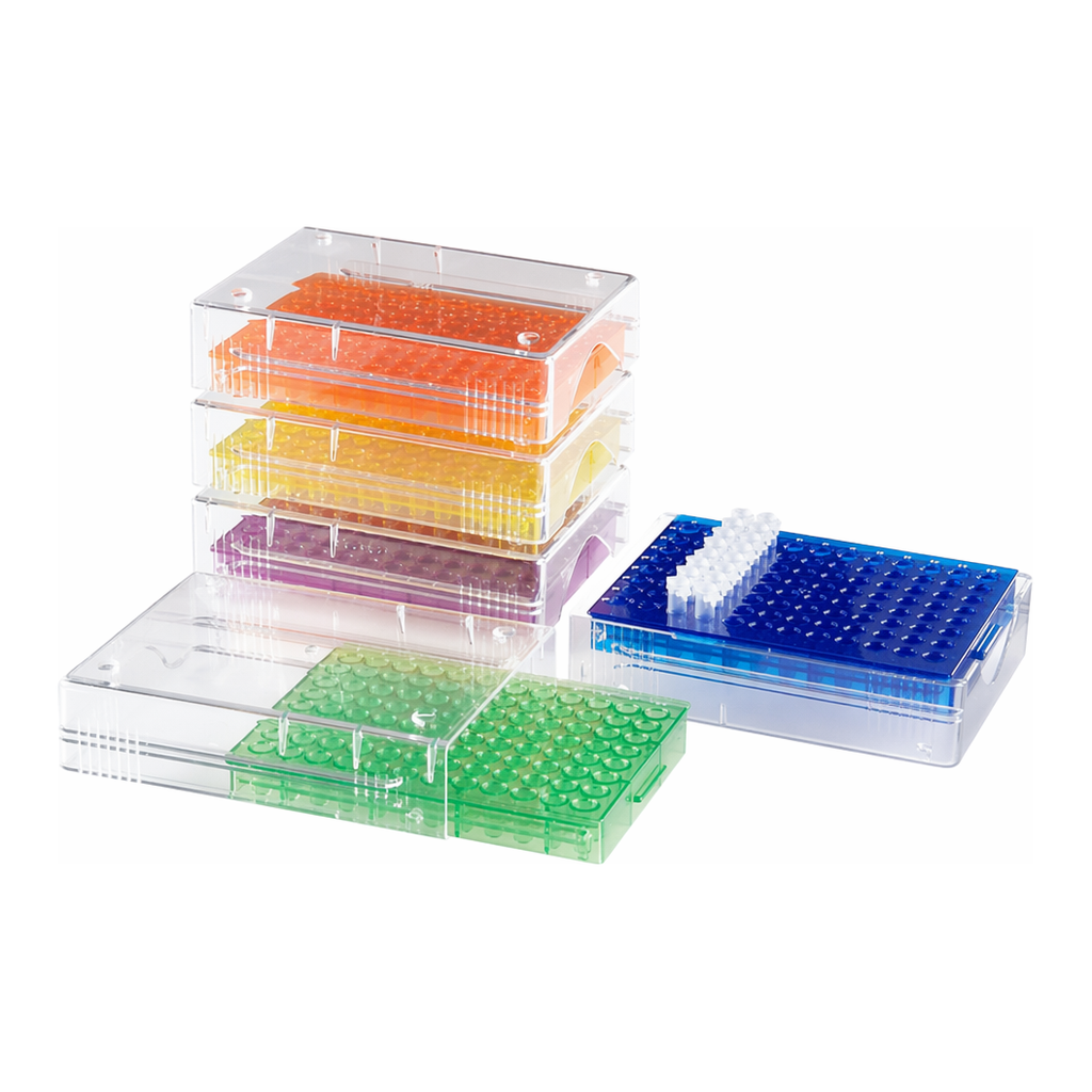 AS ONE Low Temperature PCR Rack (96 wells), 저온 PCR 랙 (96웰)