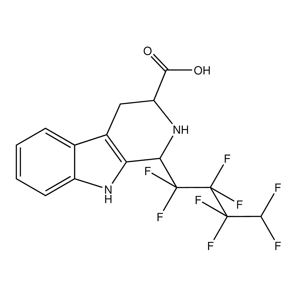 Merck 1-(1,1,2,2,3,3,4,4-Octafluorobutyl)-2,3,4,9-tetrahydro-1H-pyrido[3,4-b]indole-3-carboxylic acid