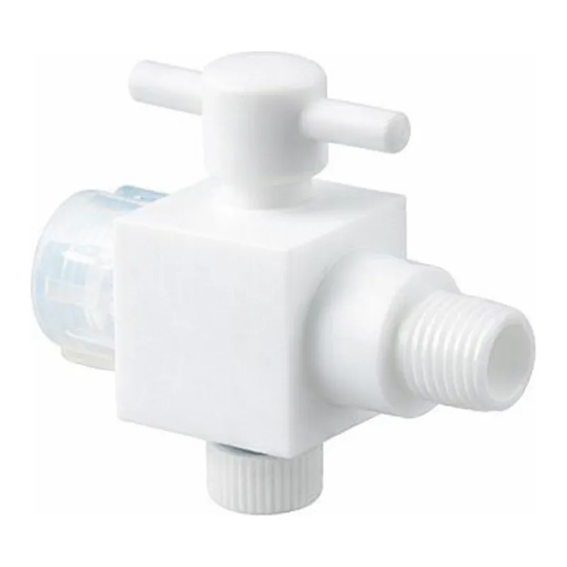 AS ONE Asflon(R) YK Connection Half Male Screw Cock Two-Wayand others