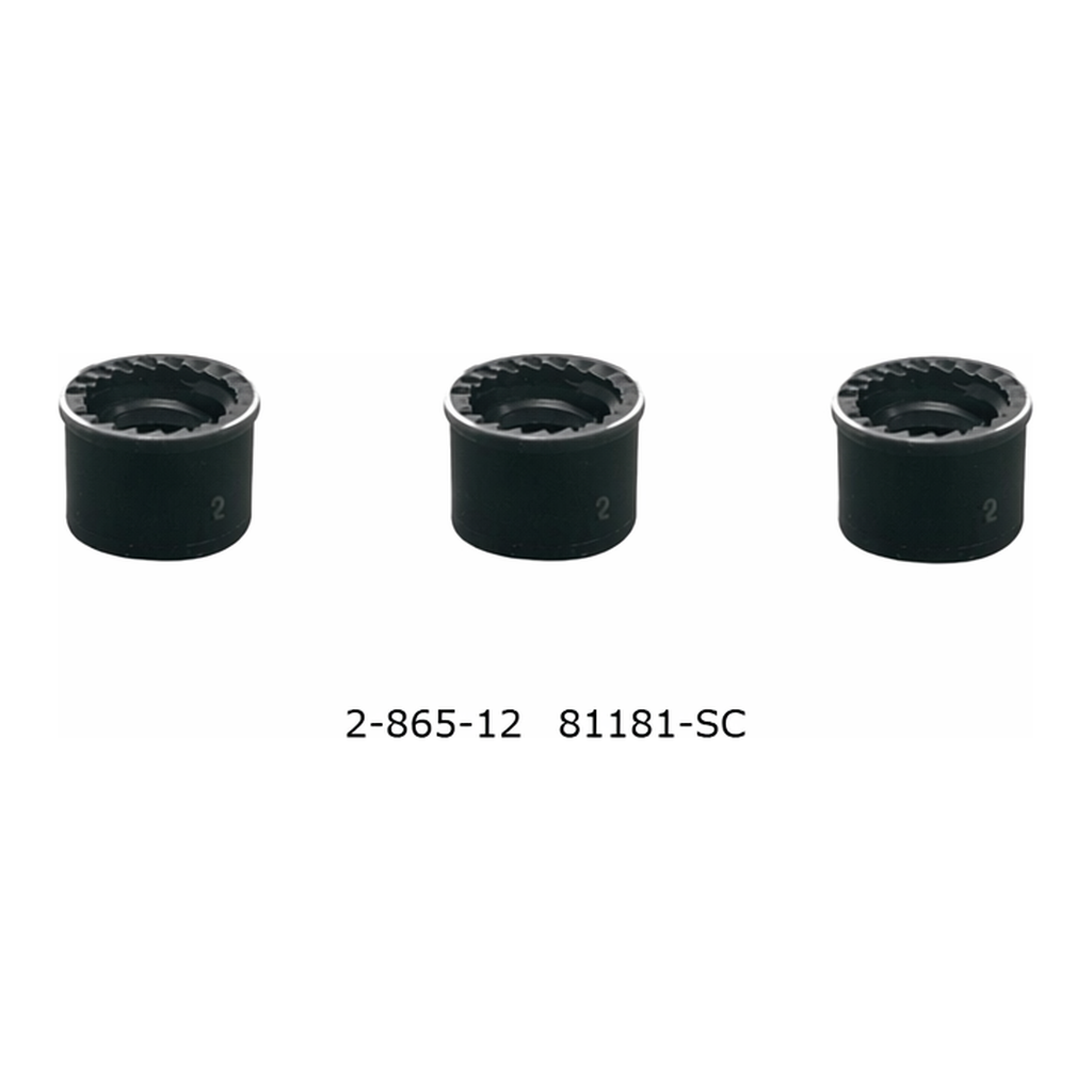 AS ONE Black Cap for Vial　81181-SC