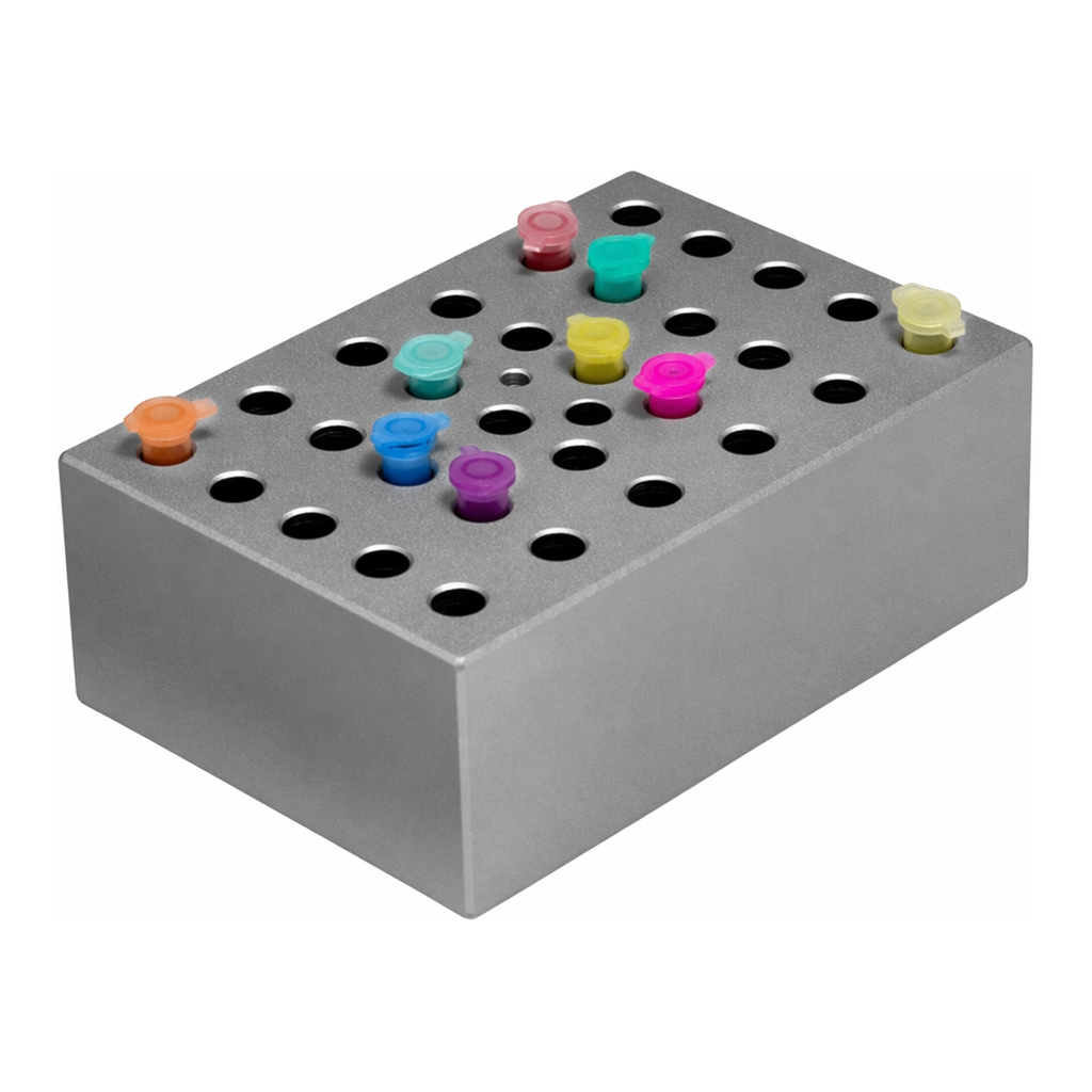 AS ONE Half Block 0.5mL Tube for 15 Tubes, for Cool Block Bathand others