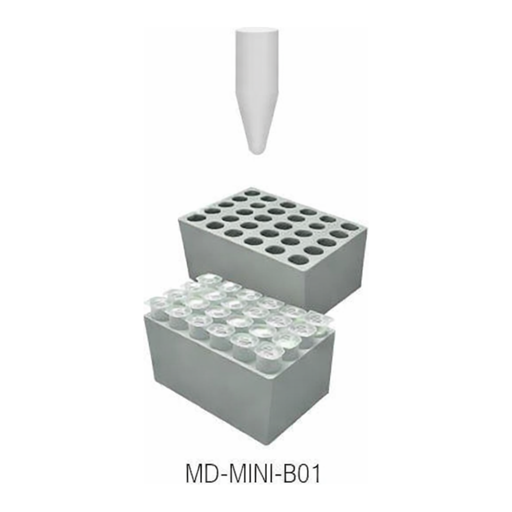 AS ONE Block 50mL PCR Tube for 2 Tubes, for Mini Block Bathand others