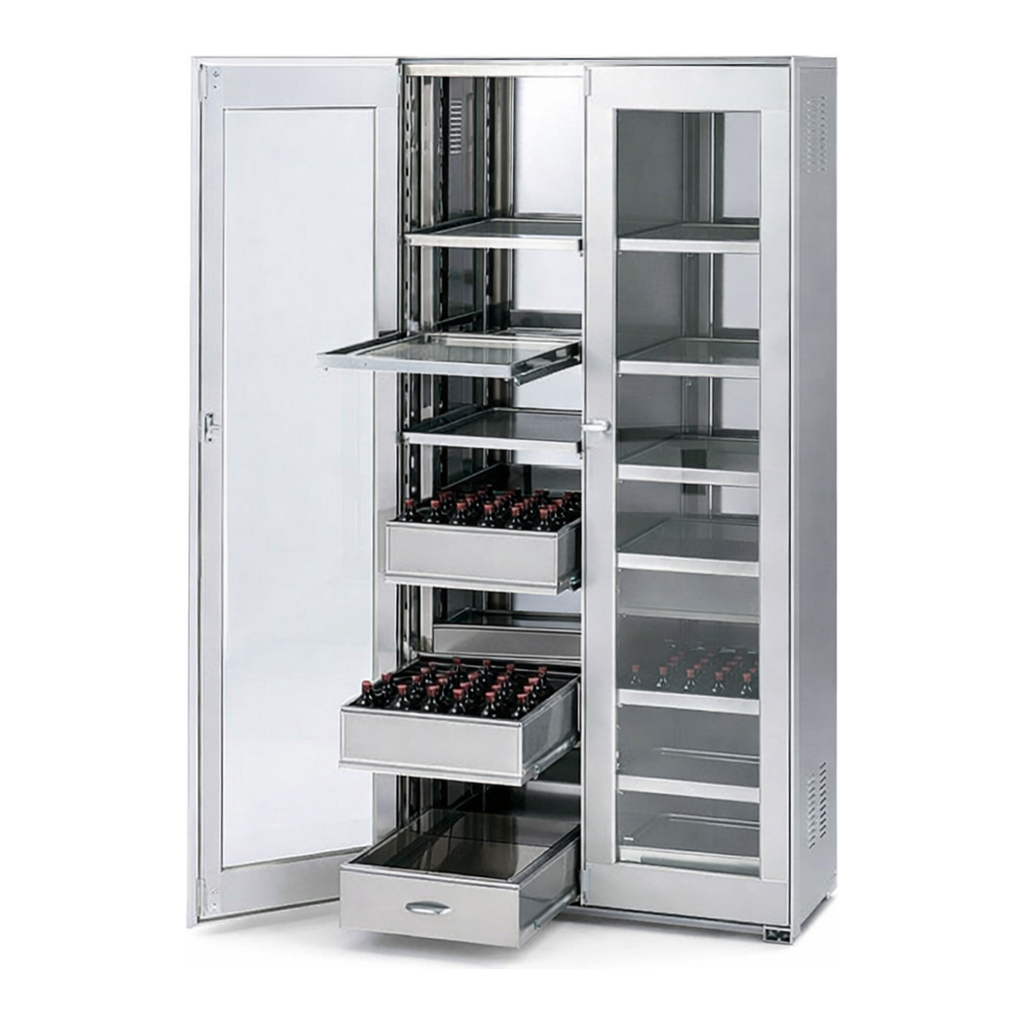 AS ONE Chemical Closet SH Type Preliminary Shelves with Rail