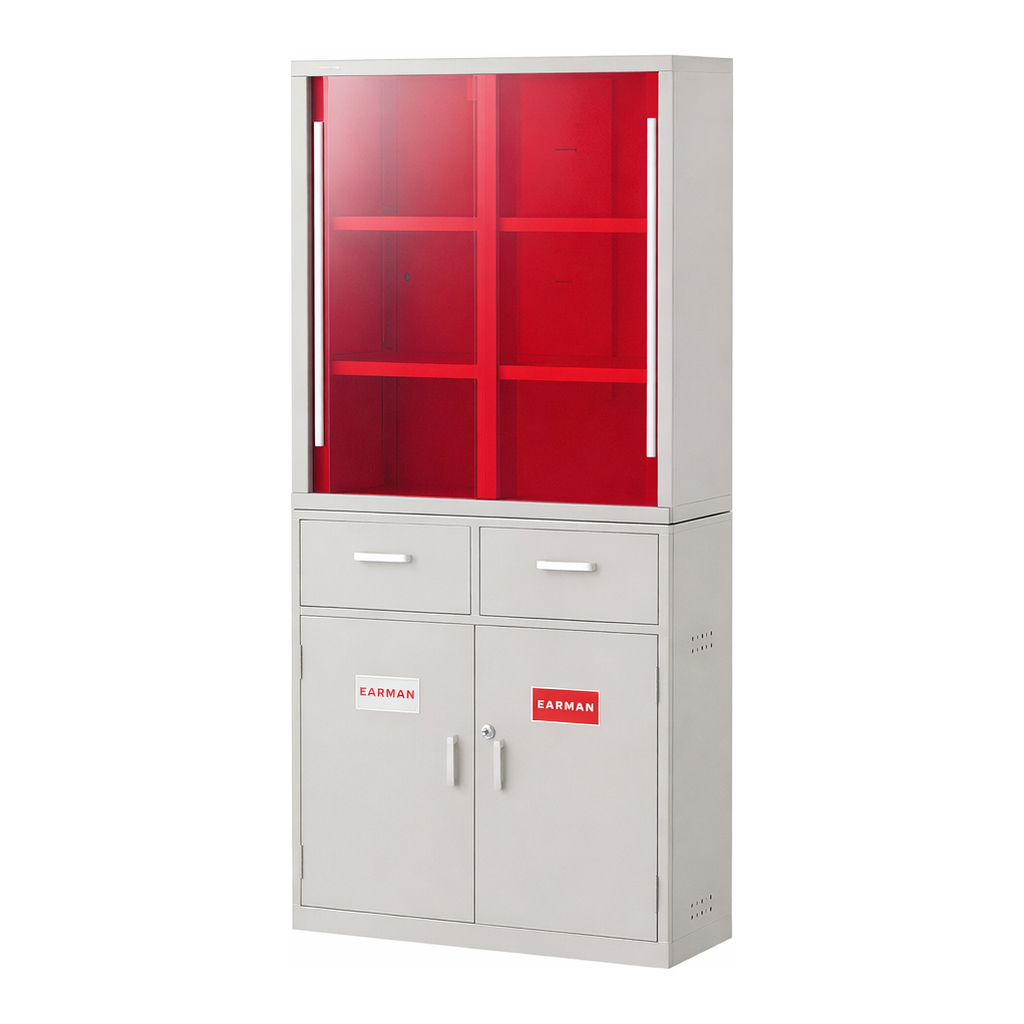 AS ONE Reinforced PVC Chemical Closet Upper And Lower Setand others