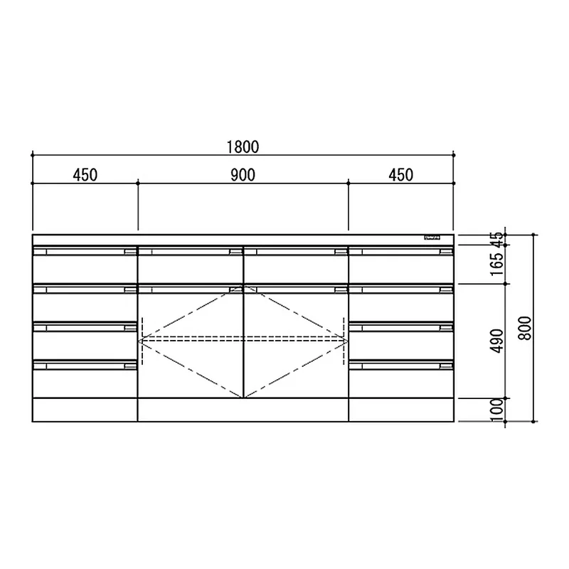 AS ONE Side Laboratory Bench White, Wooden Type 1800 x 750 x 800and others