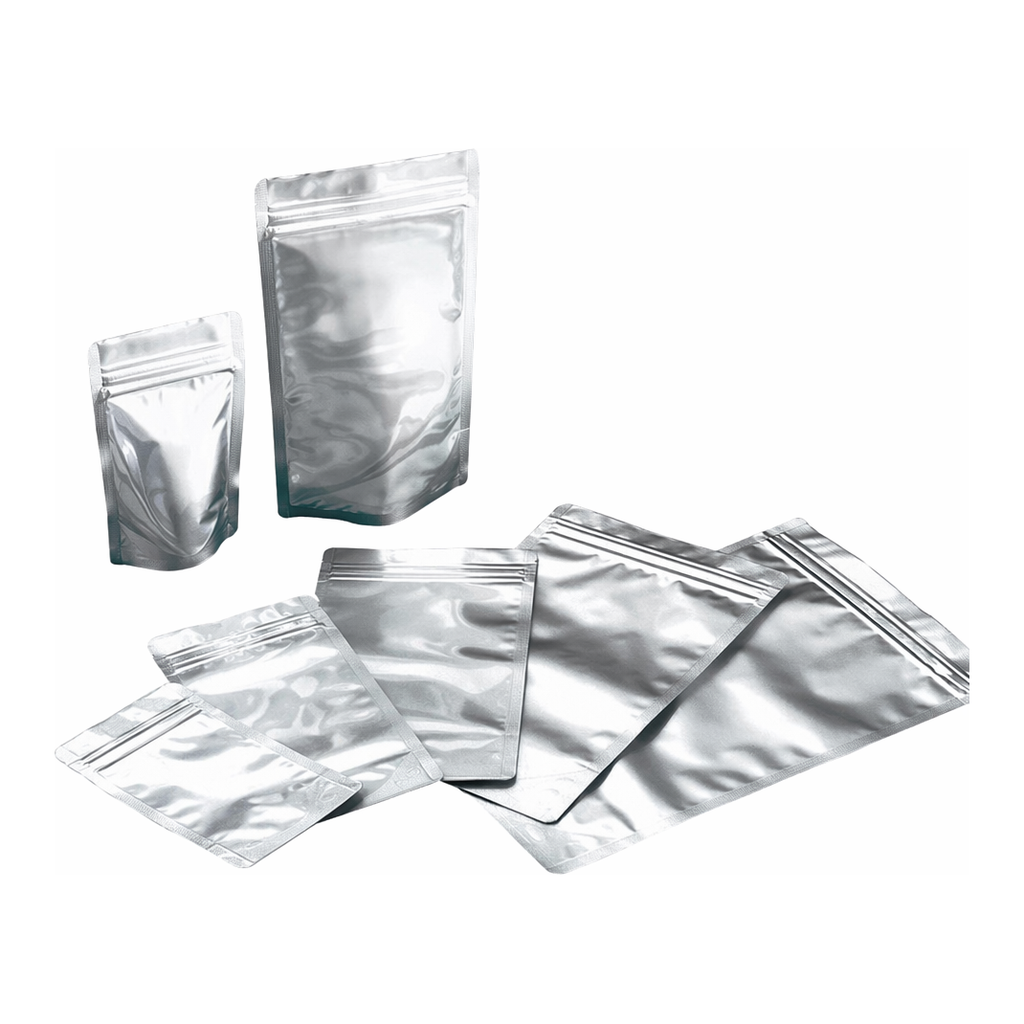 AS ONE Self-standing Type Aluminum Pack with Zipper Width: 90 x Under Zipper: 99mm Base Width 28mmand others