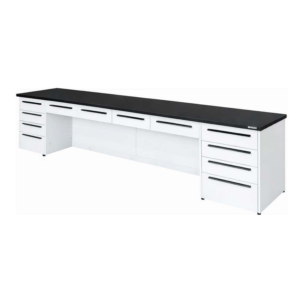AS ONE Side Laboratory Bench Steel Unit, Open Type 1500 x 750 x 800and others