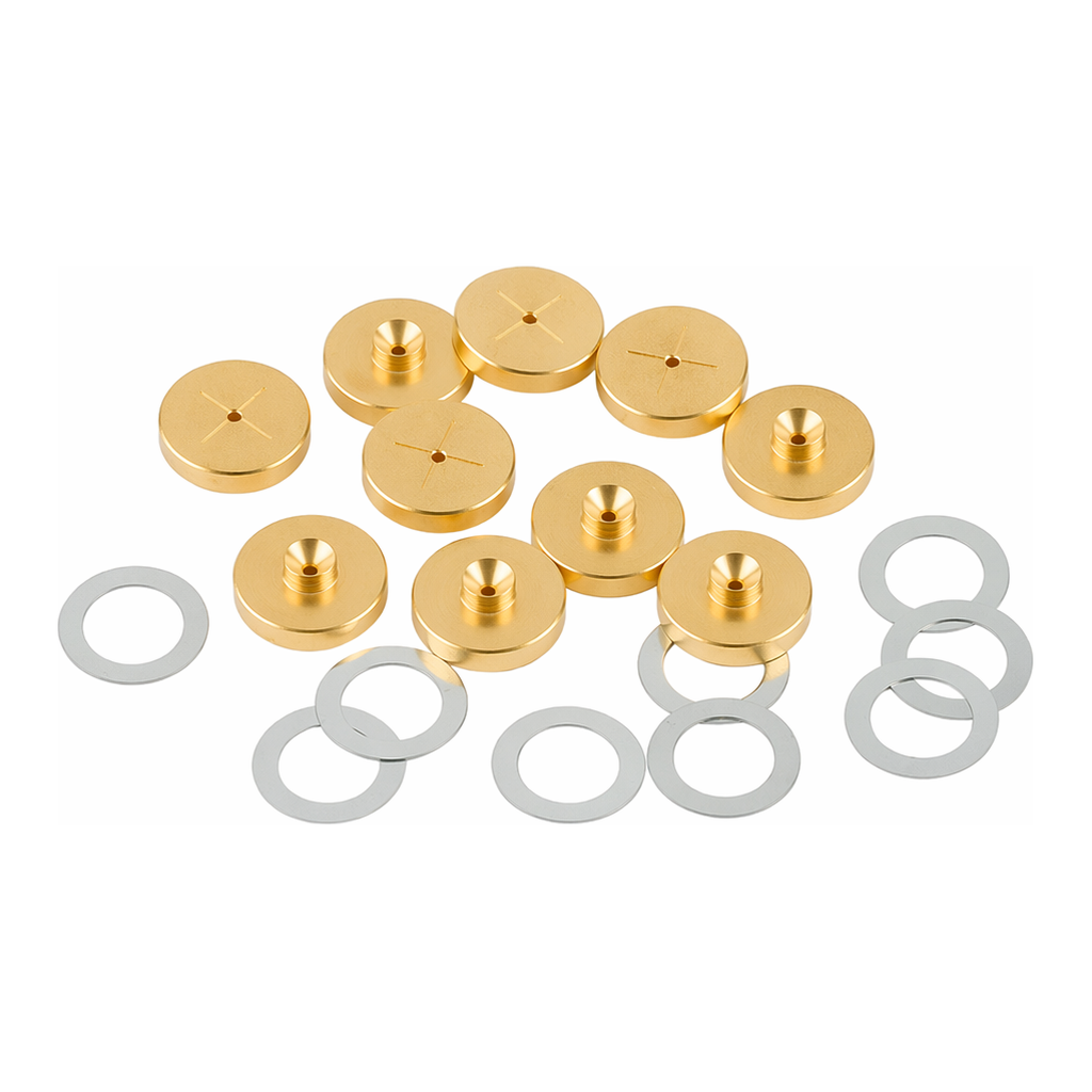 Restek Inlet Seals, 1.2mm Gold Plated Cross Disk for HP 5890/6890 GCs, 10pk