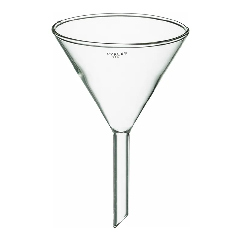 Thermo Fisher Scientific PYREX Plain Diameter 60° Angle Funnel with Short Wide Stem