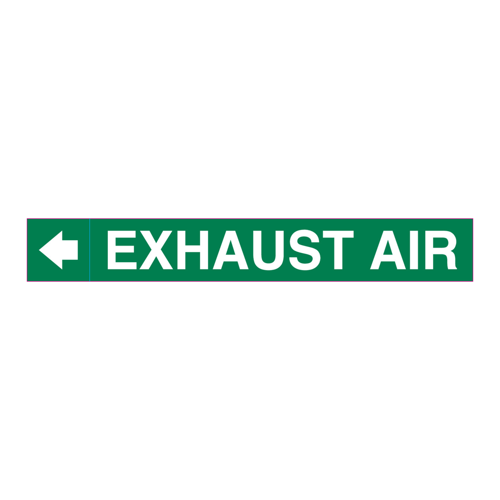 Brady EXHAUST AIR Plenum Duct Marker