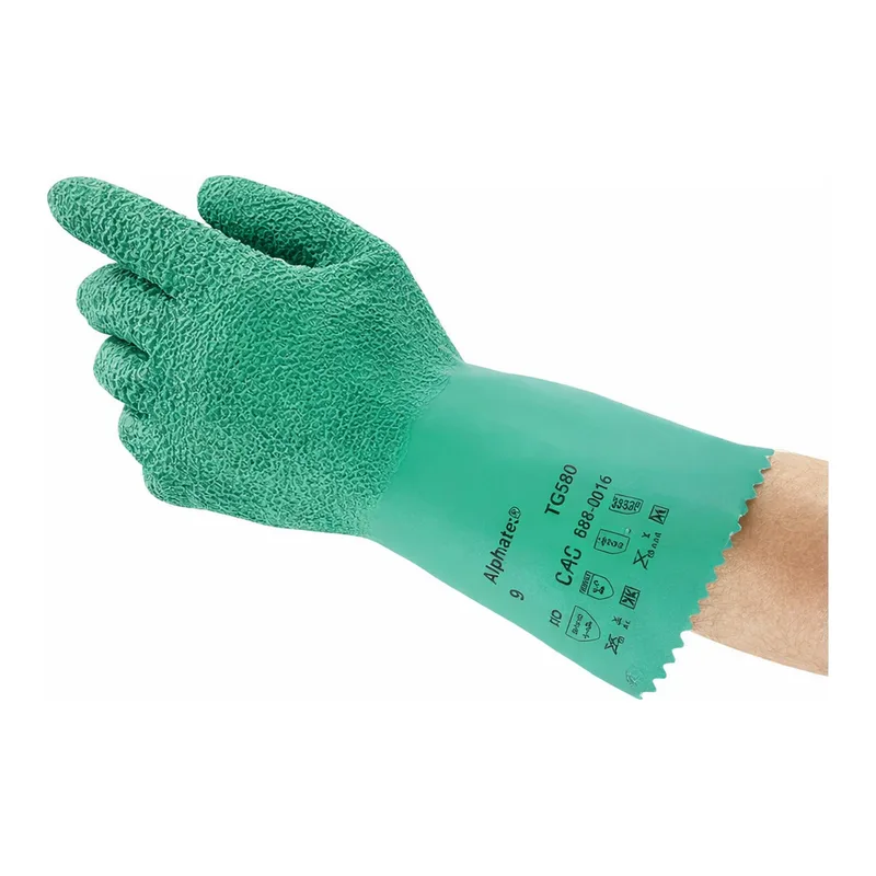 AS ONE Heavy Latex Gloves(AlphaTech 16-650), 두꺼운 라텍스 장갑(알파테크·16-650)