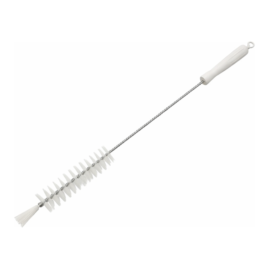 AS ONE Pipe Cleaner with Hole (PBT Hair) 500 x 135 x φ 30 mm White