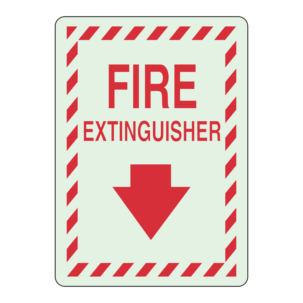 Brady BradyGlo Fire Extinguisher Sign