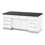 AS ONE Side Laboratory Bench Wooden Type (1800 x 750 x 800mm)