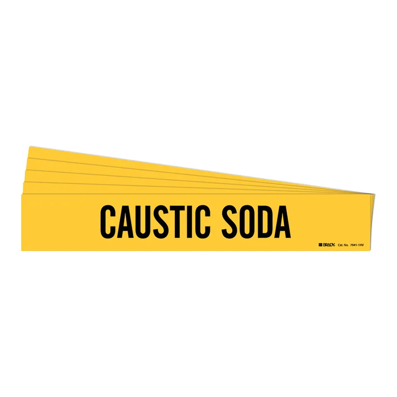 Brady CAUSTIC SODA Pipe Marker